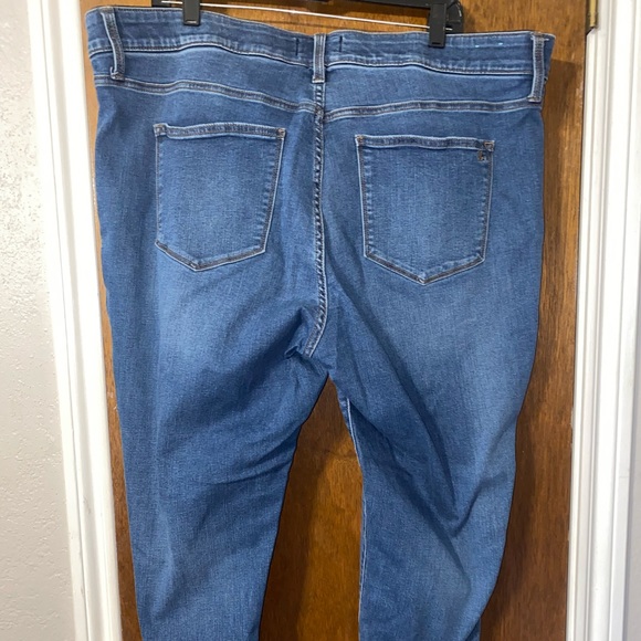 Lularoe Dark Wash Distressed Jeans - Picture 4 of 6